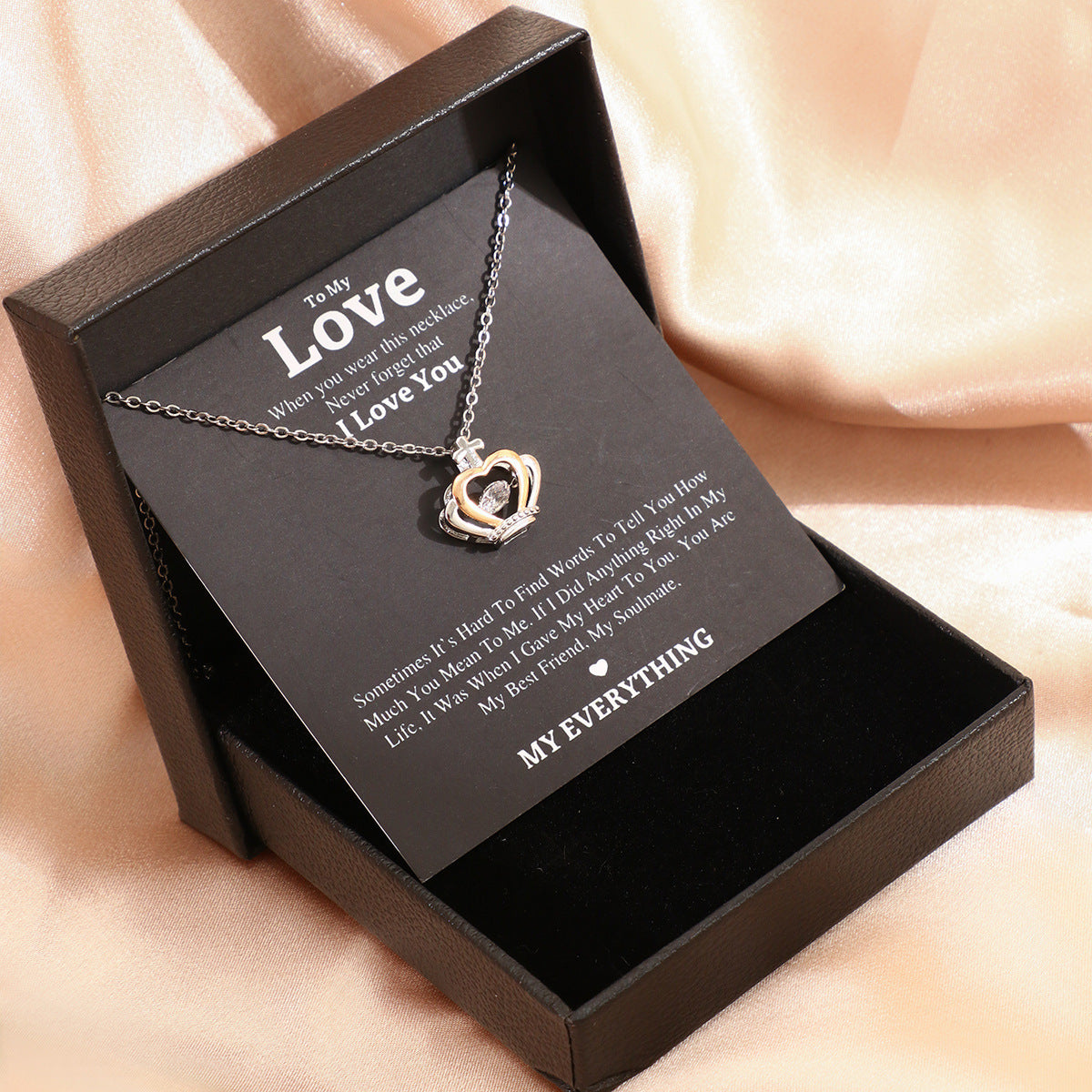 Mother's Day Necklace Gift Box Love Necklace For Women Fine Jewelry Women Accessories Fashion Jewelry