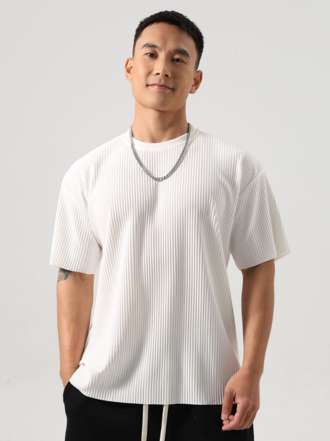 Men's Loose Striped Outdoor Fitness Casual Top