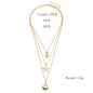 Popular Accessories Alloy Starfish Scallop Shell Necklace For Women
