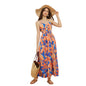 Bohemian Printing Slip Dress Vacation